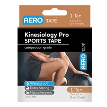 Load image into Gallery viewer, AEROTAPE Tan Kinesiology Pro Sports Tape 5cm x 5m