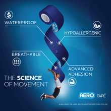Load image into Gallery viewer, AEROTAPE Blue Kinesiology Pro Sports Tape 5cm x 5m