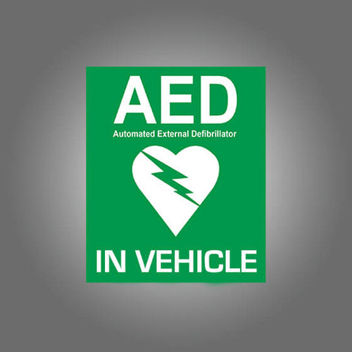 Vehicle AED Sticker