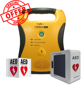 Defibtech Fully Automatic Defibrillator AED "Cabinet Bundle"