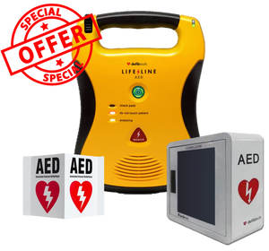 Defibtech Semi Automatic Defibrillator AED "Cabinet Bundle"